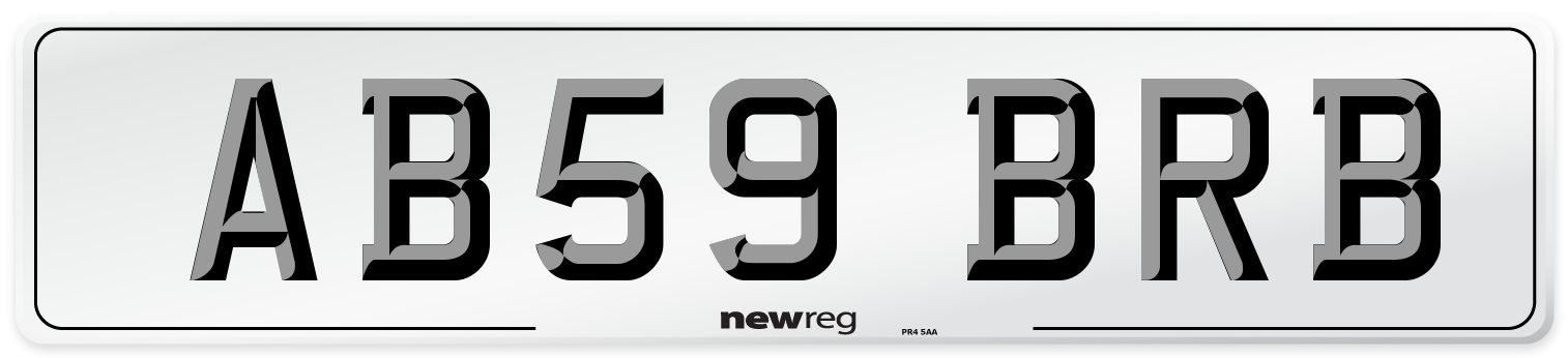 AB59 BRB Number Plate from New Reg